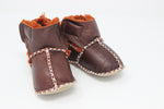 Cozy Toez Cinnamon Brown Leather Strap