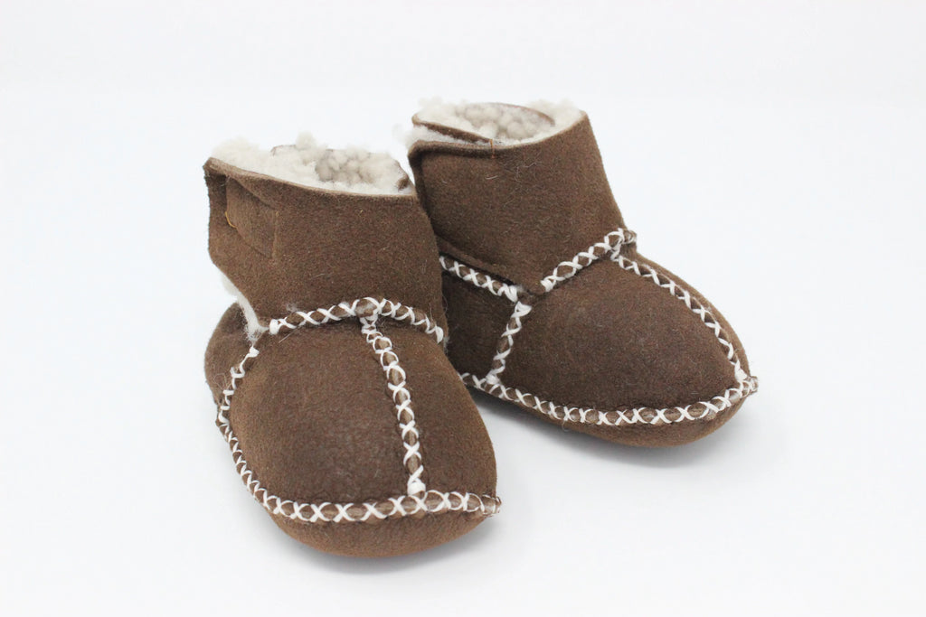 Cozy Toez Chocolate Brown Leather Strap